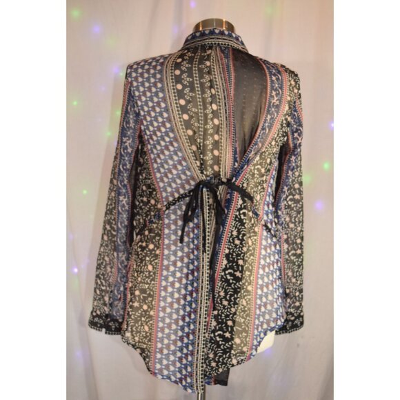 Free People Boho Blouse size Medium - Picture 4 of 9